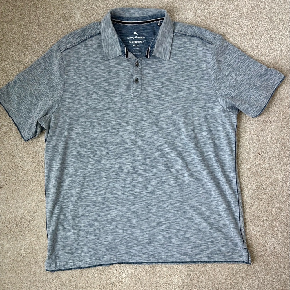 Tommy Bahama Blue-Gray Polo Shirt